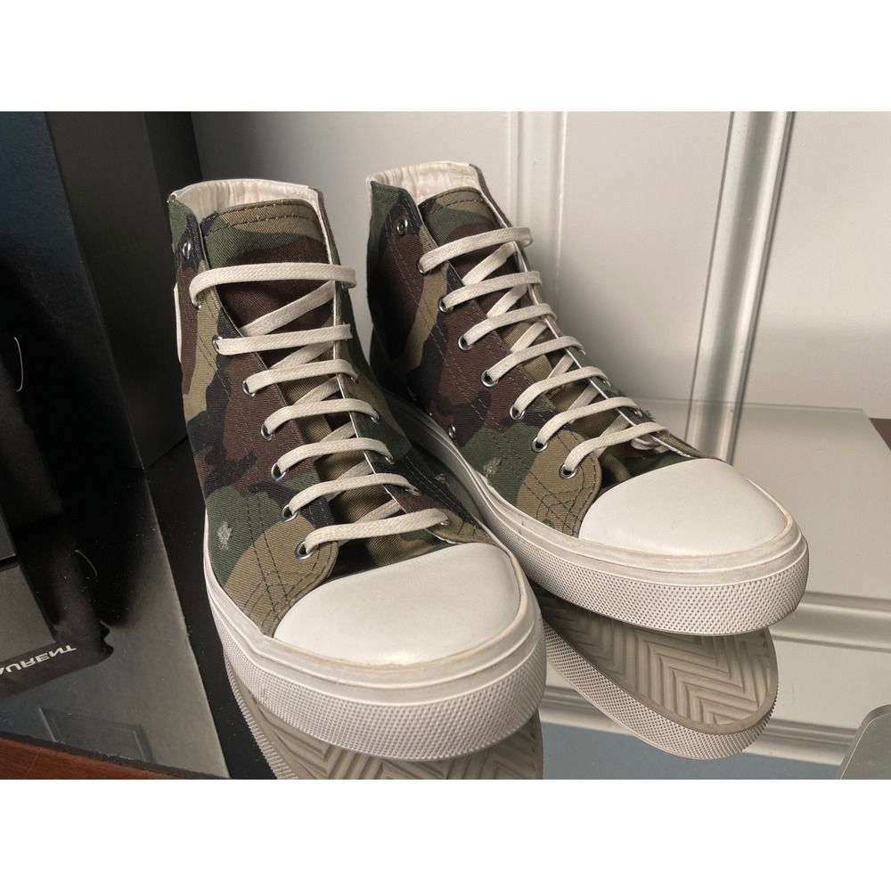 Saint Laurent 588275 Bedford Camouflage Moon Plus HiTop Men's sneaker shoe Eu 41 - Picture 3 of 10